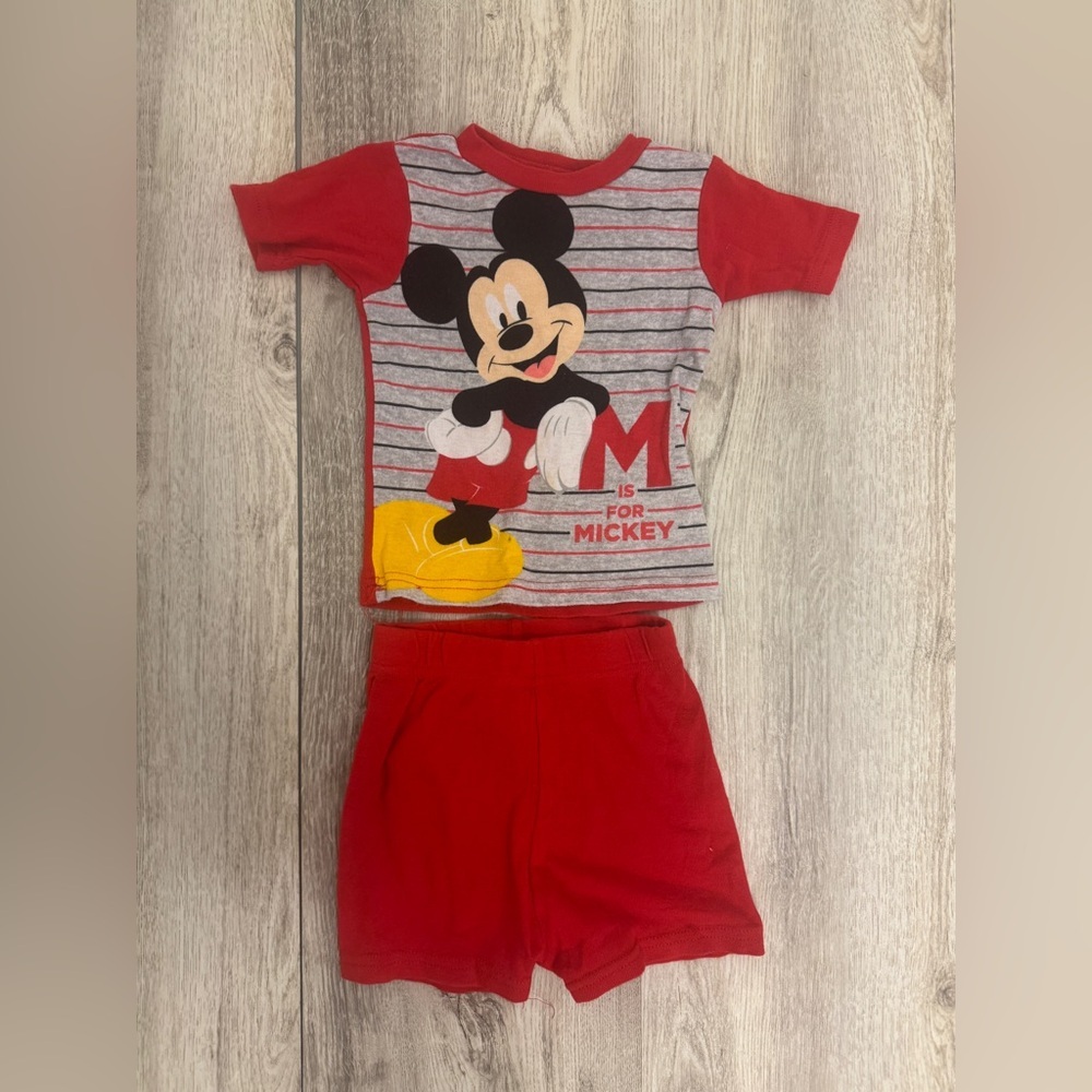 Disney Mickey Mouse Red Kids Pajamas